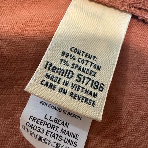 L.L.Bean BeanFlex Utility Barn Outdoor Jacket Shacket Women XS Rust Orange READ - Picture 11 of 16
